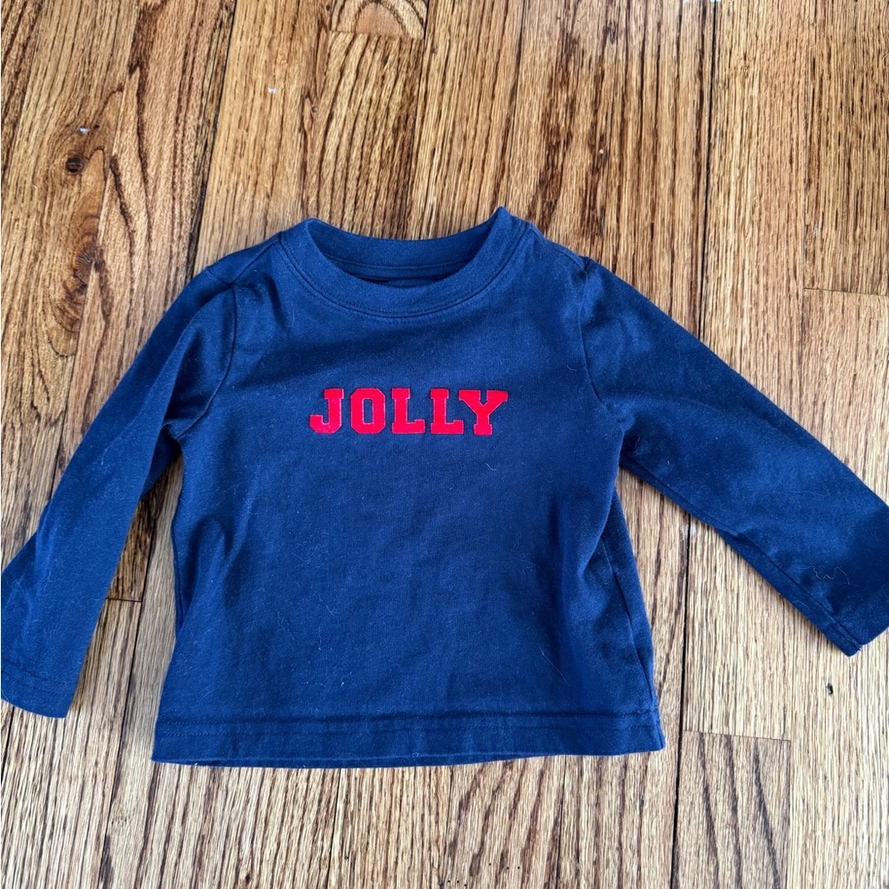 Kids Navy Blue Long Sleeve Shirt